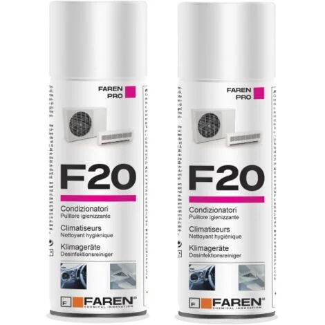 Faren f20 igienizzante spray profumato per climatizzatori casa auto 400ml 2 pezzi