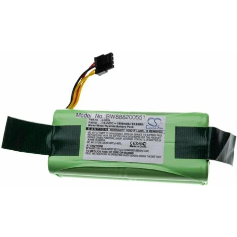 vhbw batteria compatibile con Midea R1-L085B, R1-L083B, R1-L081A home cleaner (1800mAh, 14,4V, NiMH)