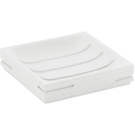 GEDY Quadrotto Porta Sapone Bianco