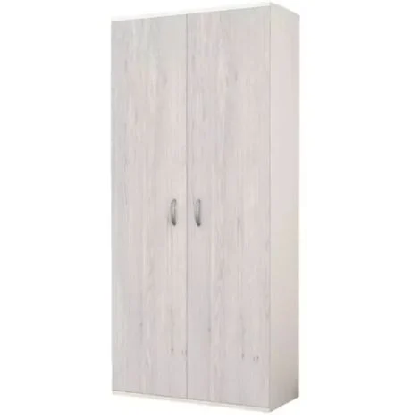 Mobile 2 Ante Golf cm.170x80x52 colore Bianco e Rovere Ghiaccio