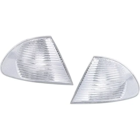 Coppia di lenti per indicatori di direzione angolari anteriori per BMW Serie 3 E46 1998-2001 63136902766 63136902765 63136902770