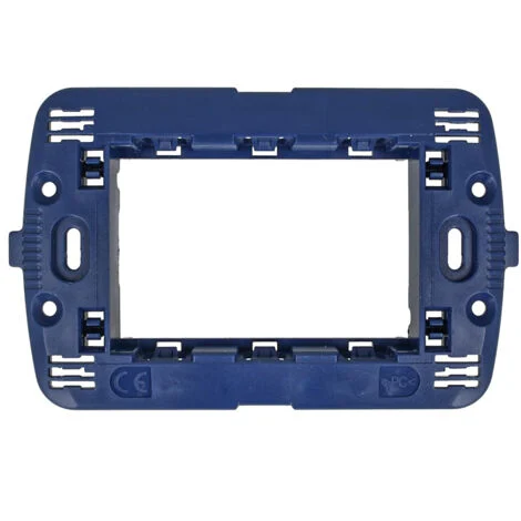 Supporto 503 3Mod + Viti Style Blu SD88003 Compatibile Bticino Living