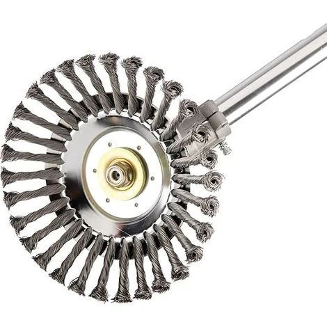 Testa decespugliatore filo acciaio diserbo universale spazzola taglio 15cm (6") giardino accessorio
