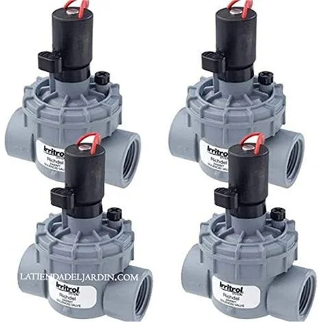 Set di 4 Elettrovalvole per Irrigazione 1'' 24V Irritrol 2400MT, per Programmatori Elettrici 24V