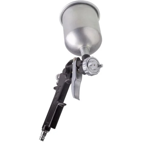FERM Pistola SpruzzatricePistola a spruzzo con serbatoio a gravità 400cc. Spruzzatore per verniciatura