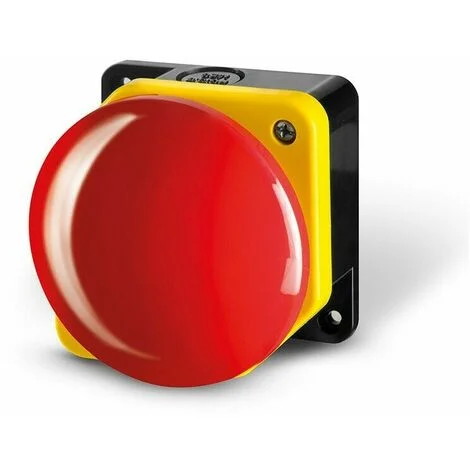 Pulsante Emergenza Fungo Per Automazione Cancello Nc Chiuso Normalmente Pg1m9w01