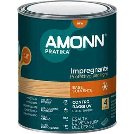 IMPREGNANTE A SOLVENTE AMONN 0,75 lt - Noce scuro