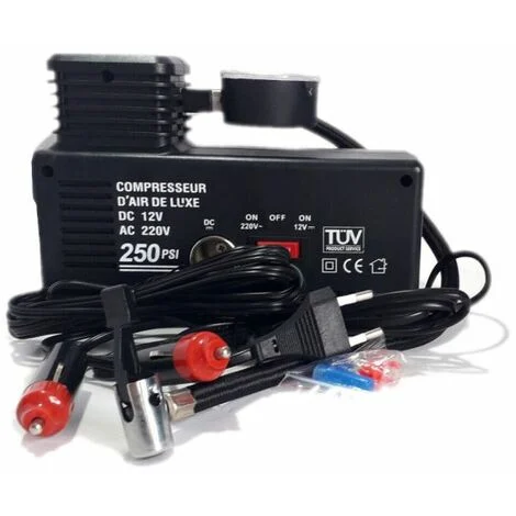 MINI COMPRESSORE PORTATILE CANOTTI AUTO 12V 220V AUTO BICI MOTO 250PSI