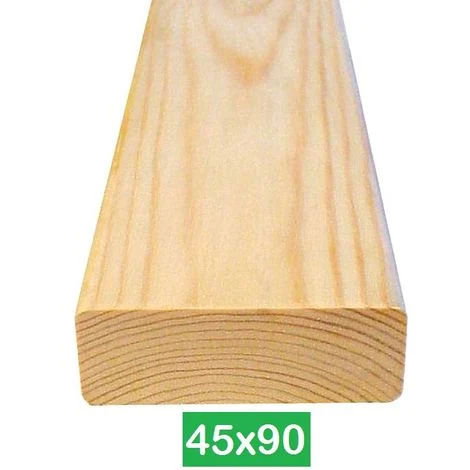 Tavole Impregnate in Legno di Pino Nordico Impregnate- Trattate Classe III - 45x90 - H100cm