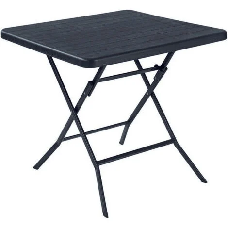 TAVOLO TAVOLINO PIEGHEVOLE METALWOOD CM.78X78XH74 ARREDO GIARDINO TAVOLI ESTERNO