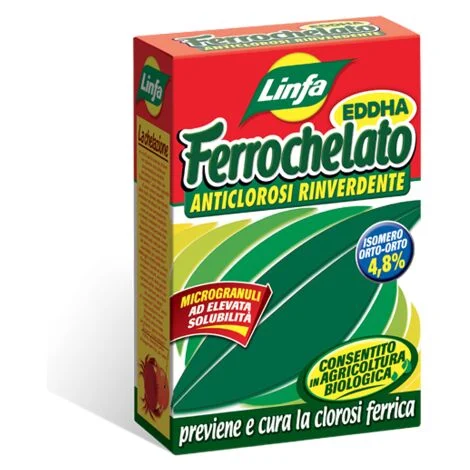 Linfa CHELATO DI FERRO Concime Rinverdente microgranulare anticlorosi 500 GR
