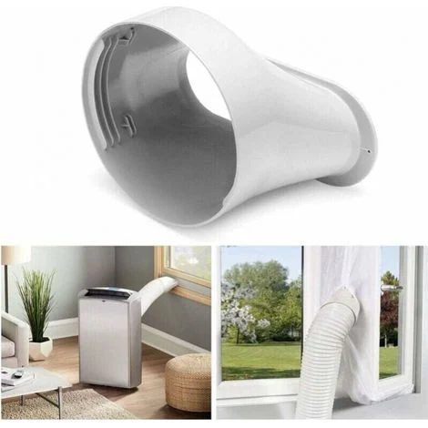 Adattatore tubo flessibile finestra condizionatore aria interfaccia porta piatta 15cm, piastra adattatore finestra connettore tubo finestra scorrevole kit mobile