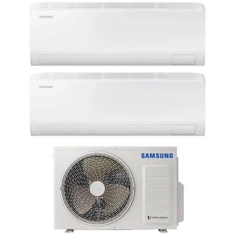 Climatizzatore Condizionatore Samsung Dual Split Inverter serie CEBU S2 7+7 con AJ040TXJ2KG R-32 Wi-Fi Integrato 7000+7000