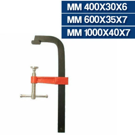 STRETTOIO STRINGENTE PER FALEGNAME MORSETTO PER LEGNO PROFESSIONALE 20942V MM 400X30X6 (20942)