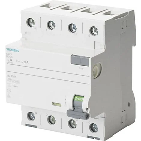 Siemens 5SV33446KL 5SV3344-6KL Interruttore differenziale A 4 poli 40 A 0.03 A 400 V