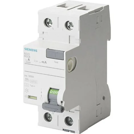 Siemens 5SV33126KL 5SV3312-6KL Interruttore differenziale A 2 poli 25 A 0.03 A 230 V