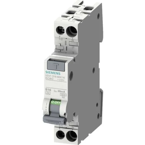 Siemens 5SV13167KK06 Magnetotermico e differenziale 2 poli 6 A 0.03 A 230 V