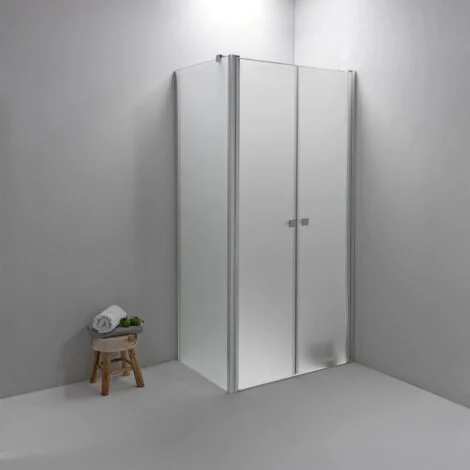 BOX DOCCIA ELITE ANGOLARE 70x100 CM APERTURA SALOON CON LATO FISSO OPACO
