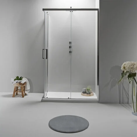 BOX DOCCIA ELITE ANGOLARE 90x100 CM SCORREVOLE TRASPARENTE