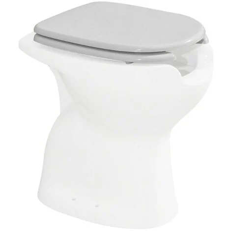 Copriwater per wc disabili con apertura frontale in MDF bianco