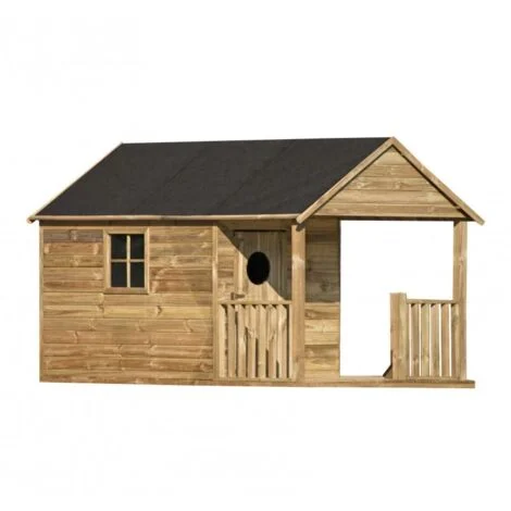 casetta da giardino per bambini in legno domus "szymon" 170x270x170 cm