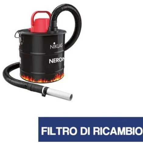 FILTRO HEPA DI RICAMBIO PER BIDONE ASPIRACENERE NERONE DA 18 LT 2018 (24514)