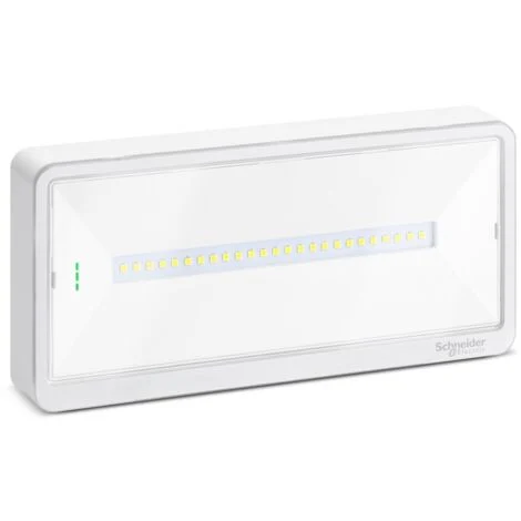 SCHNEIDER OVA44014 - Lampada di emergenza, IP42, SE-SA, 500/400/300/250lm SE, 230lm SA, 1/1,5/2/3h