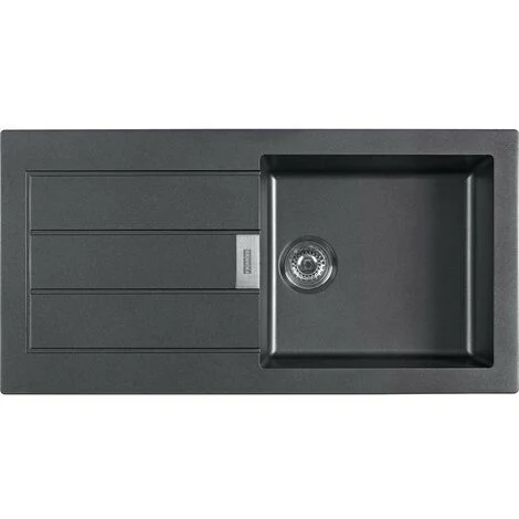 Franke Sirius 2.0 - Lavello in tectonite S2D 611-100, 100x50 cm, nero 143.0613.661