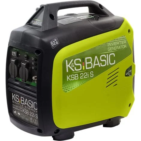 Könner & Söhnen Generatore Inverter KSB 22i S, 2,2 kW (Picco), Super Silenzioso (62 dB), Onda Sinusoidale Pura, Tecnologia ECO, Leggero e Portatile, Ideale per Campeggio e Dispositivi Sensibili