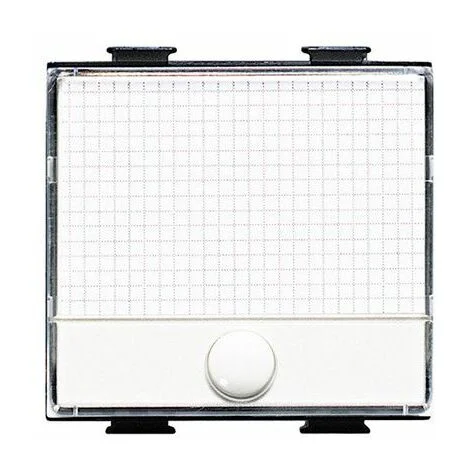 Modulo pulsante portanome compatibile matix presa 10A 250V bianco C2209