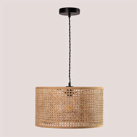 Lampada da Soffitto in Rattan Serri SKLUM
