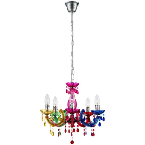 Lampadario a sospensione Lampada a pendolo a soffitto Lampadario Illuminazione sala da pranzo Lampadario colorato Globo 63118-5