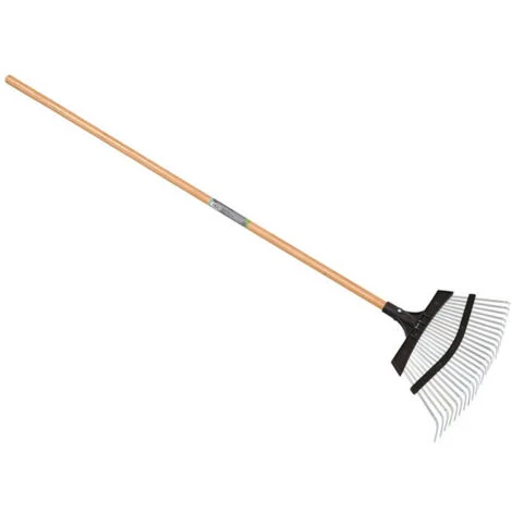 SCOPA PER ERBA E FOGLIE CON MANICO 135CM