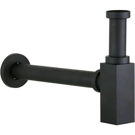 Sifone per lavabo modello quadro nero opaco Ercos BTSCAKVR41Nero opaco