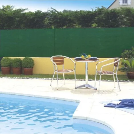 Telo ombreggiante 95%, rete schermante 130 g/m2 per recinzioni ringhiere cancellate, h 1x25 m VERDE