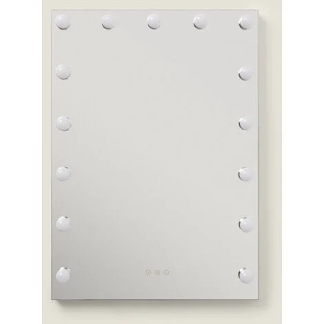 Specchio da Bagno con Luce LED 70x50 cm EssauiraSelezionabile (Caldo-Naturale-Freddo)