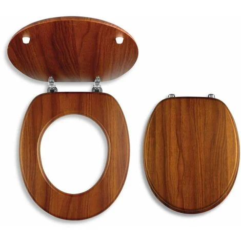 Novaservis Prestige - Copriwater in legno impiallacciato, quercia scura WC/DUB2