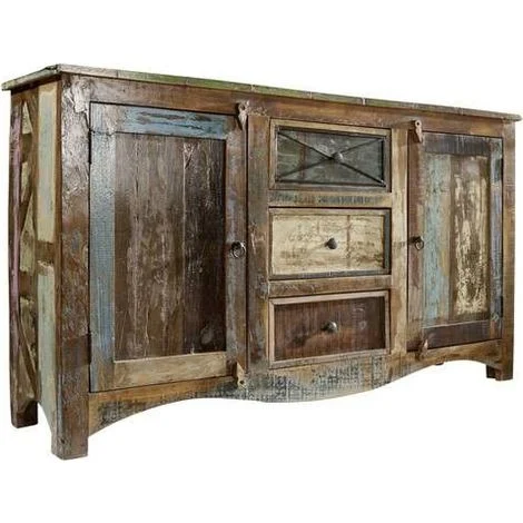 credenza in legno di Legno riciclato 150x38x85 multicolore laccato NATURE OF SPIRIT 05