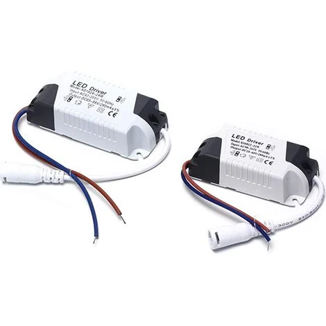 2x Driver LED, trasformatore 18-24W per plafoniera LED, alimentatore per pannello LED, connettore CC per plafoniera LED (18-24W)