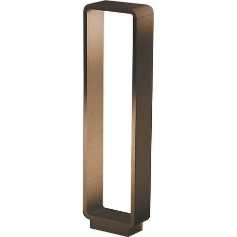 Stola Lampada a Paletto LED per Esterni 11W 3000K IP65 Design Moderno in Alluminio Verniciato Color Corten per Illuminazione di Percorsi e Giardini