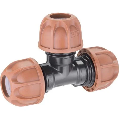 RACCORDO A T IRRIGAZIONE DA GIARDINO PER TUBO POLIETILENE 20 MM CLABER