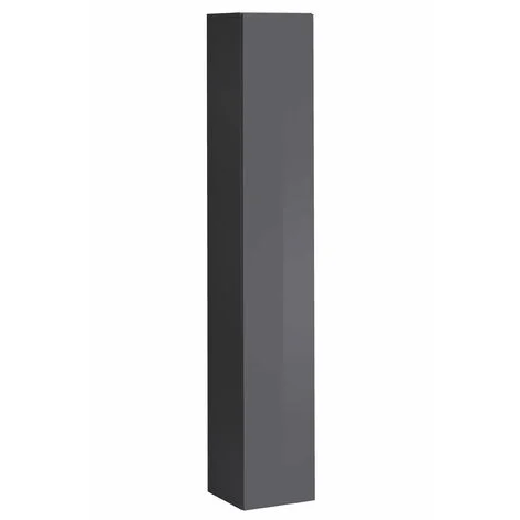 Vetrina SospesaMobile SoggiornoVetrinetta pensile 1 anteSalotto Sala da Pranzo30x180x30cmModello Berit 30x180Grigio Finitura Lucida