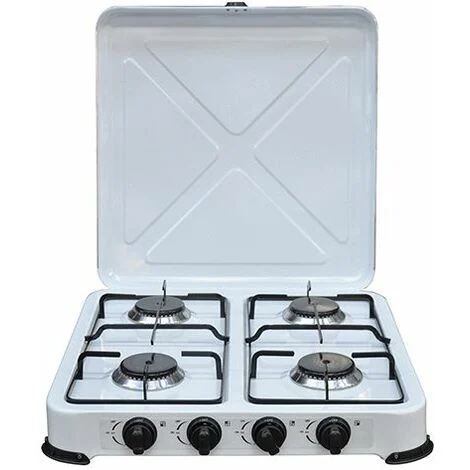 FORNELLO 4 FUOCHI A GAS GPL - Fornellone 52X52X10CM campagna campeggio