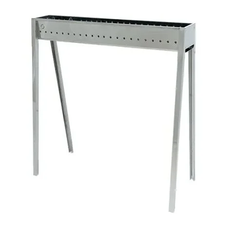 Barbecue a carbone per arrosticini Lisa Milano 80 in acciaio inox