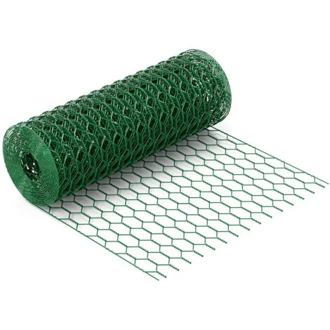 Rete metallica verde per voliere maglie da 25x25mm rotolo 90cmx25m Rete per recinti
