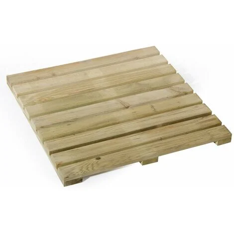 Piastrella in Legno da Giardino Pavimento Esterno Mattonella Antiscivolo