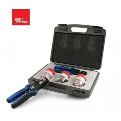 Kit valigetta pinza RJ45 con connettori