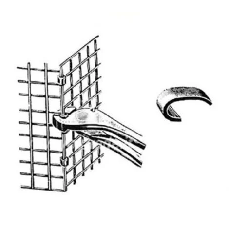 GANCI ZINCATI PER LEGATURA RETE GIUNZIONE RETI GABBIE MM 5X15X1 KG 1 (19646)