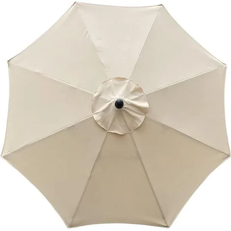 Copertura di ricambio per ombrellone 8 stecche 3m tessuto di ricambio impermeabile anti UV beige