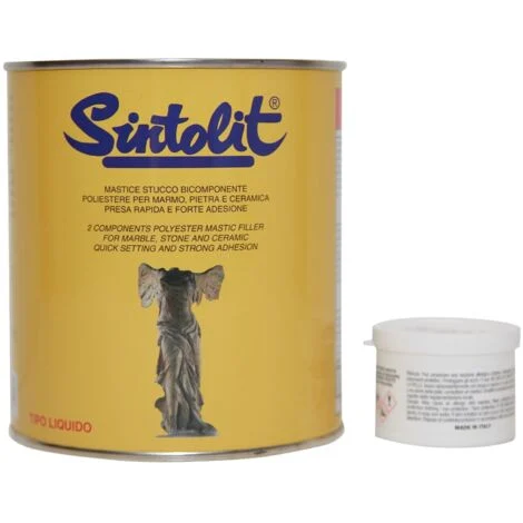 Sintolit 750 ml mastice stucco liquido paglierino marmo ceramica pietra